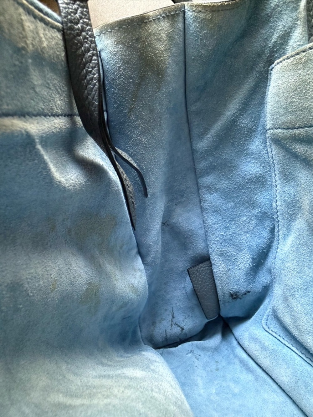 PRADA Glace Calf Leather Etiquette Tote Bag - Picture 10 of 11
